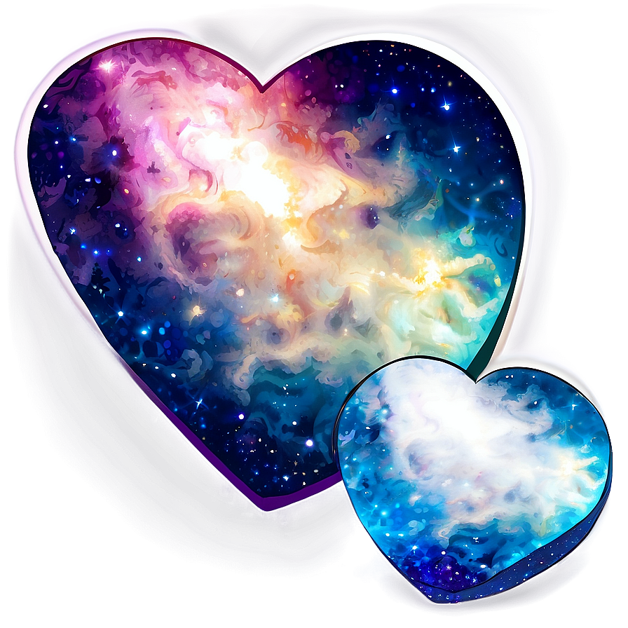 Galaxy Heart Clipart Cosmic Png 36 PNG image