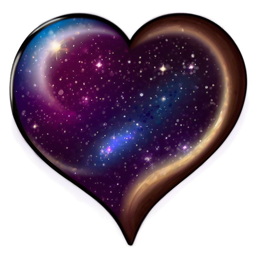 Galaxy Heart Vector Png 35 PNG image