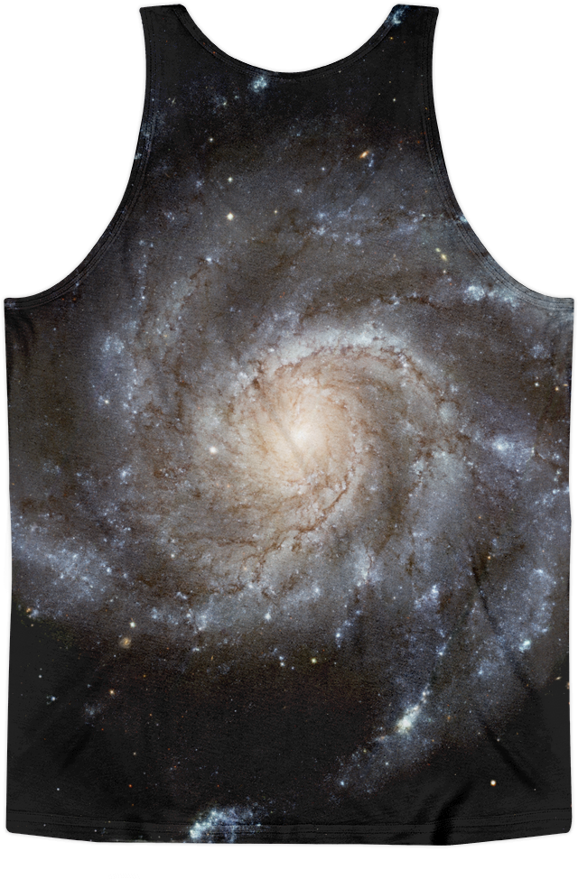 Galaxy Print Sleeveless Top PNG image