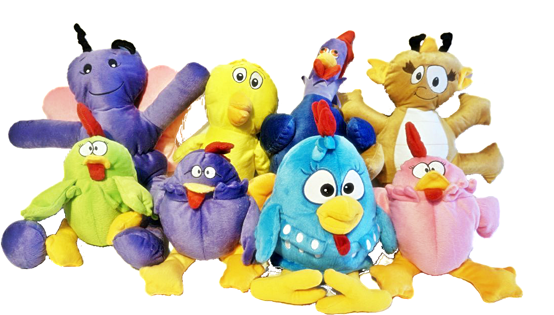 Galinha Pintadinha Plush Toys Collection PNG image