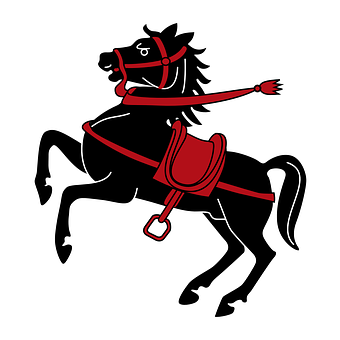 Galloping Cartoon Horse PNG image