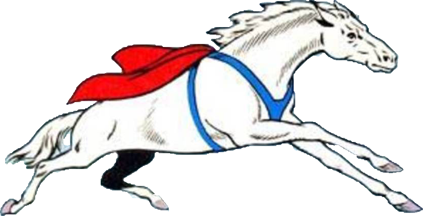 Galloping Cartoon Horse Illustration PNG image