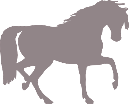 Galloping Horse Silhouette PNG image
