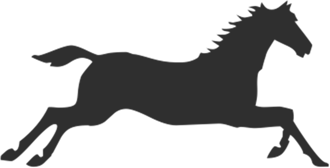 Galloping Horse Silhouette PNG image