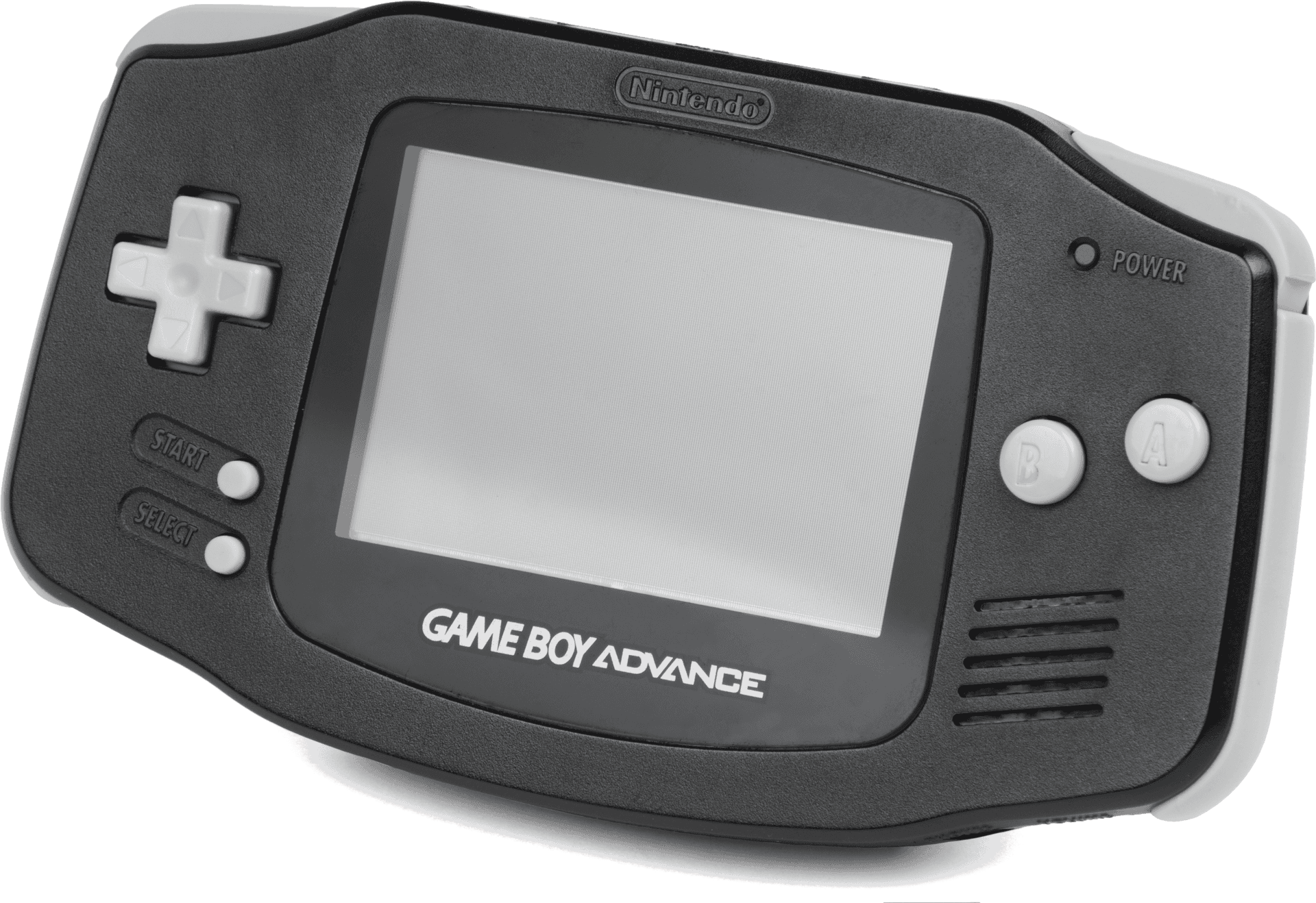 Game Boy Advance Black Model PNG image