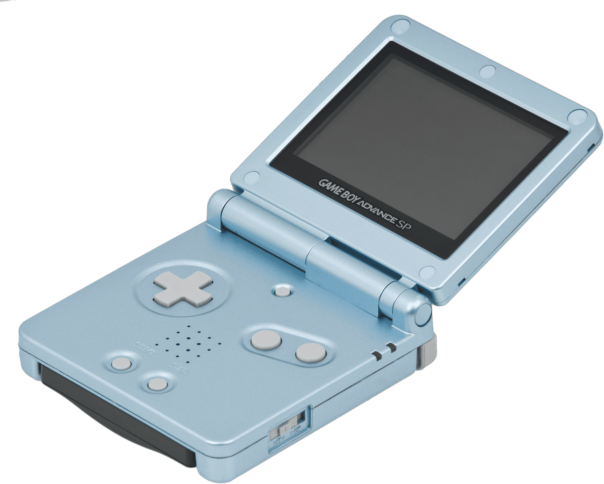 Game Boy Advance S P Blue PNG image