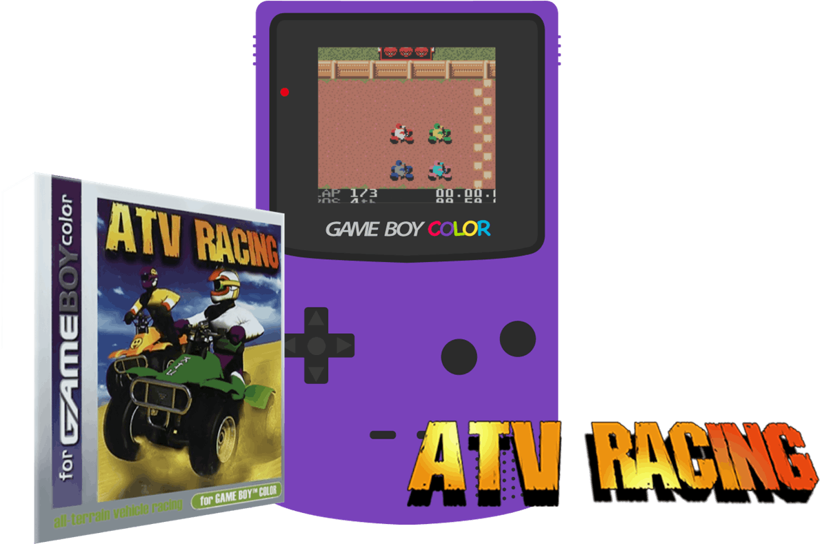 Game Boy Color A T V Racing PNG image