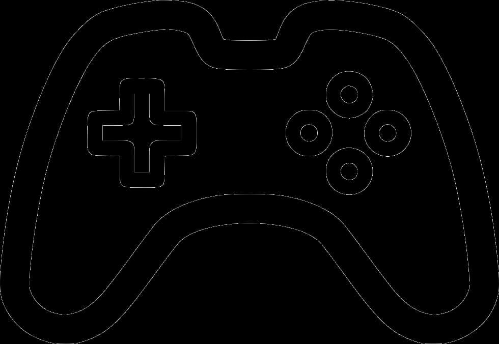 Game Controller Outline Icon PNG image