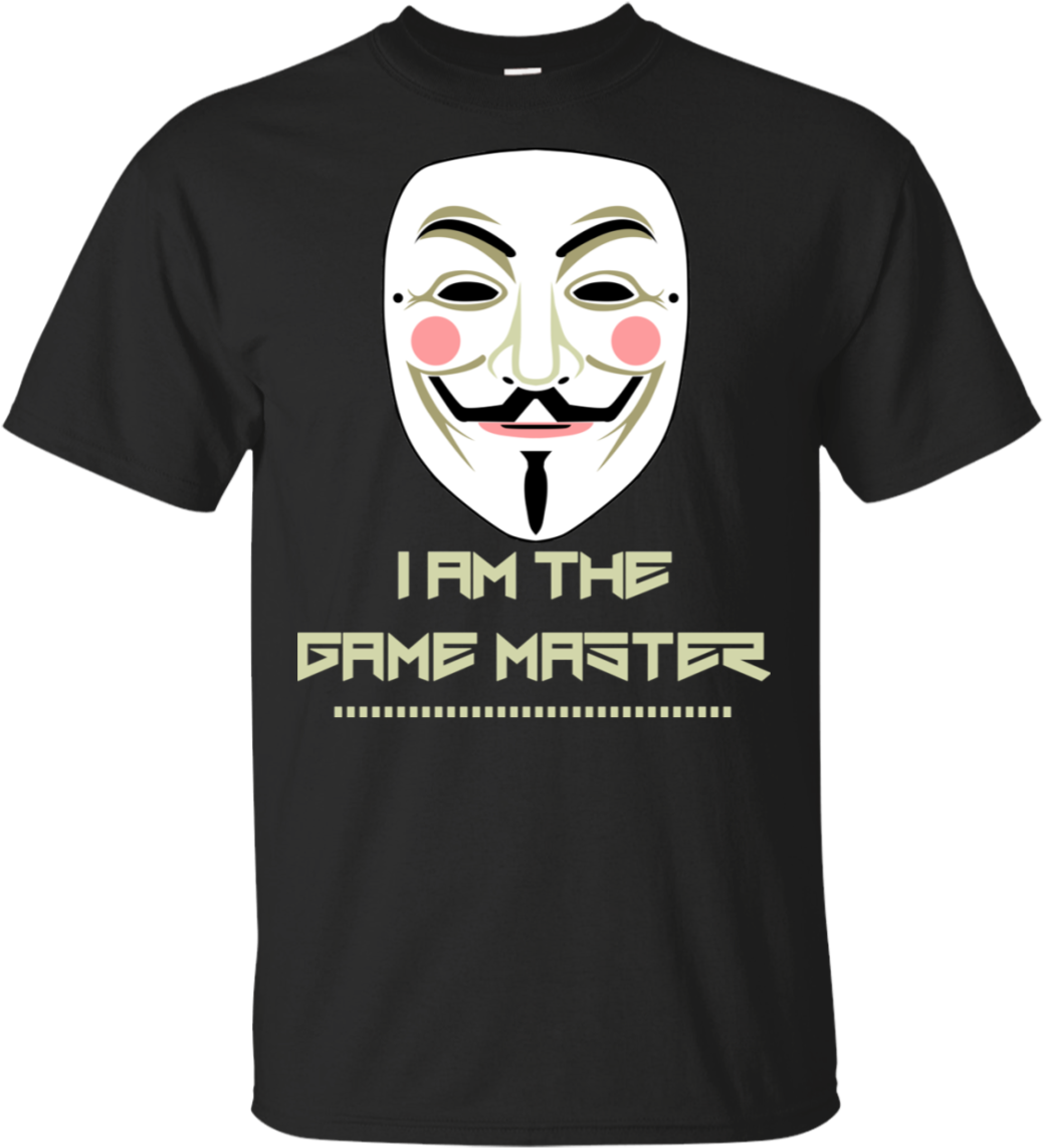 Game Master Mask Tshirt Design PNG image