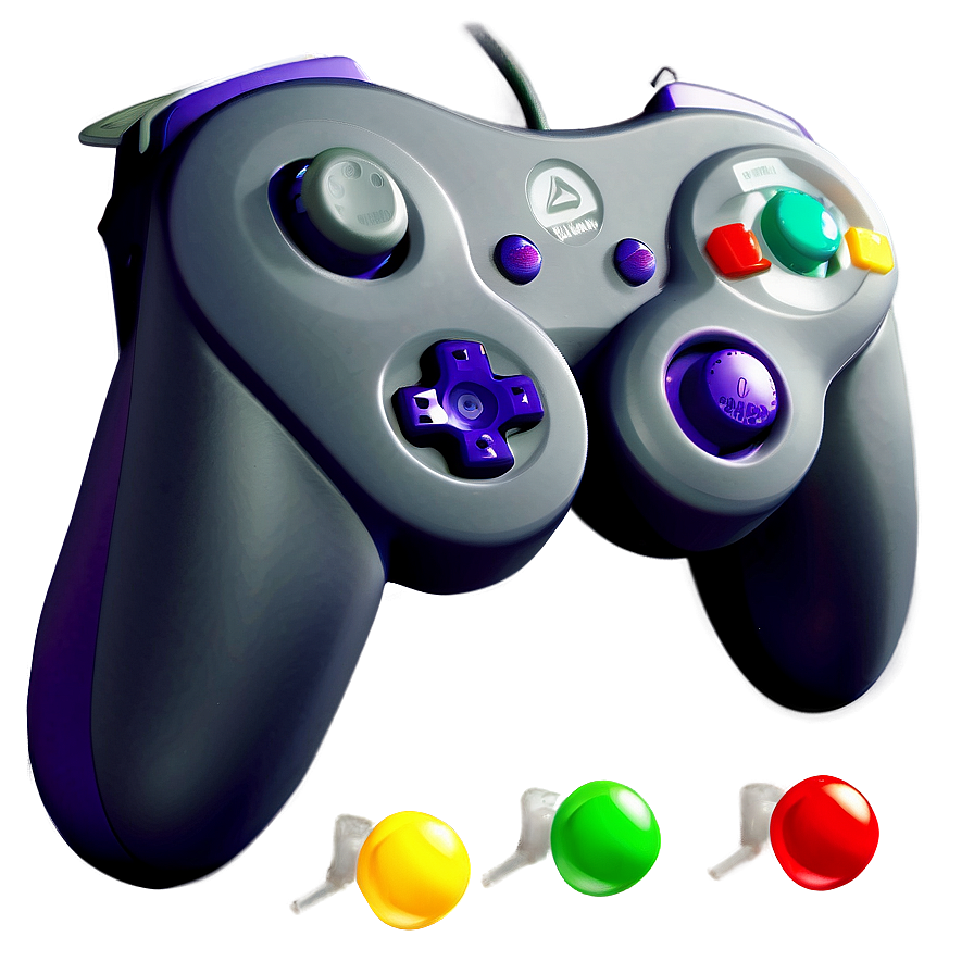 Gamecube Controller Classic Design Png 95 PNG image