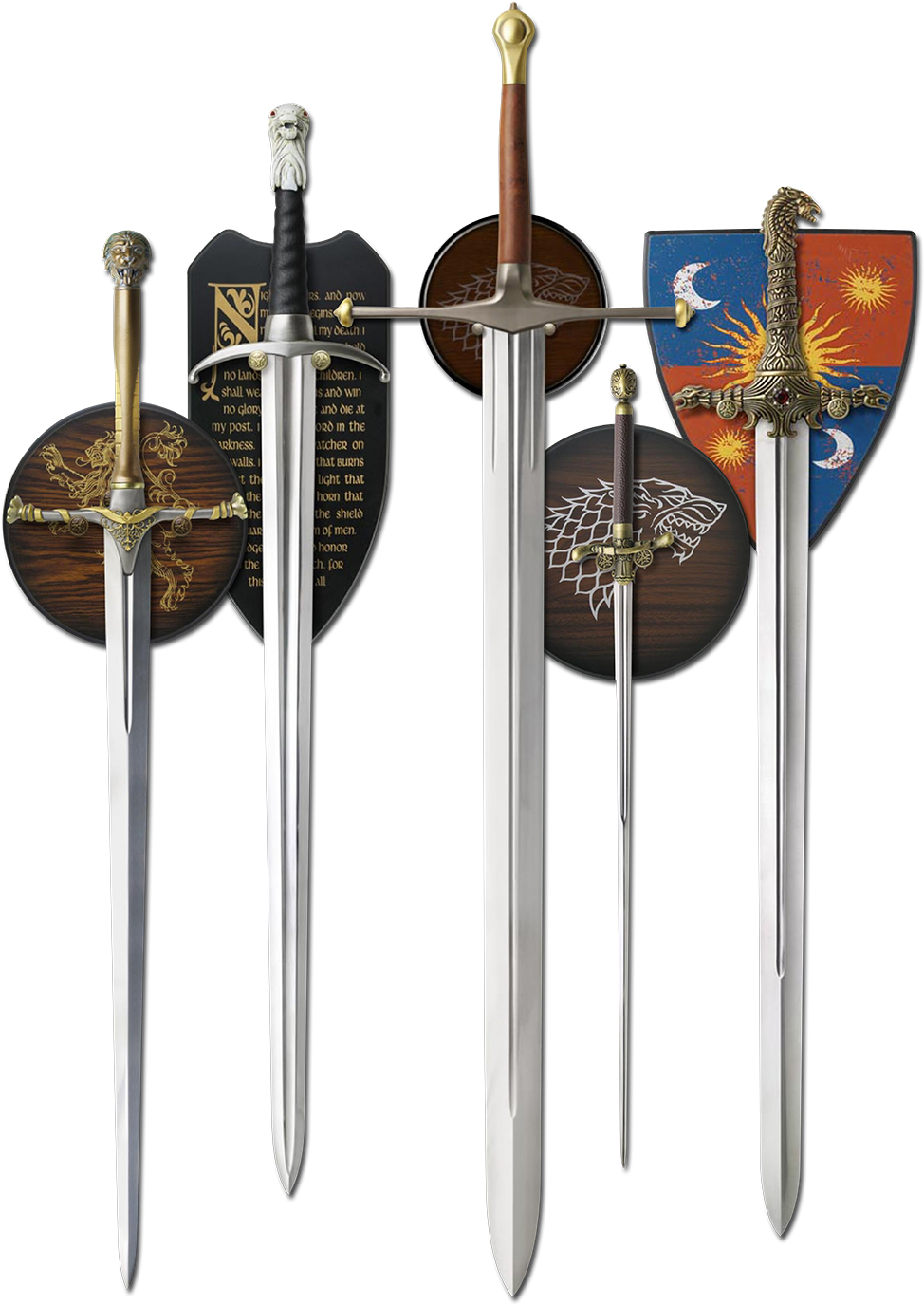 Gameof Thrones Swordsand Shields PNG image