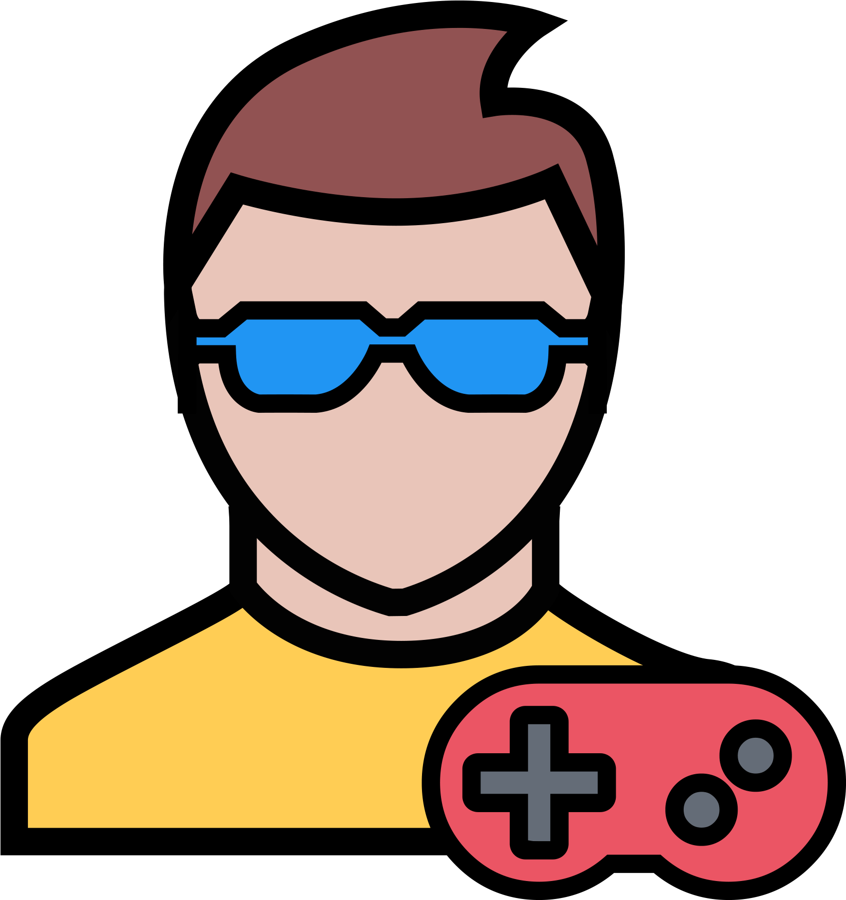 Gamer Avatar Icon PNG image