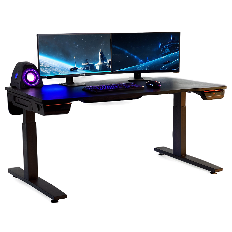 Gaming Desk Setup Png Bew PNG image