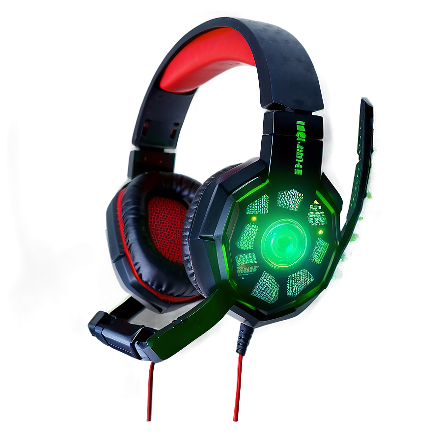 Gaming Headphones With Led Lights Png 06122024 PNG image