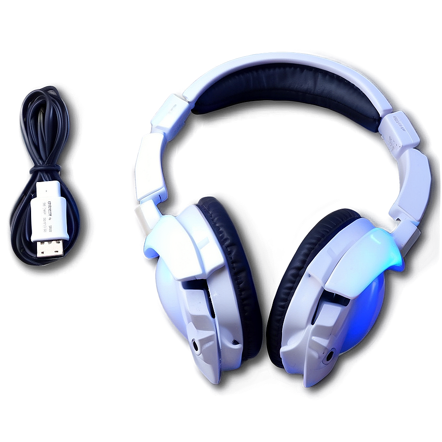 Gaming Headphones With Led Lights Png Vgs PNG image