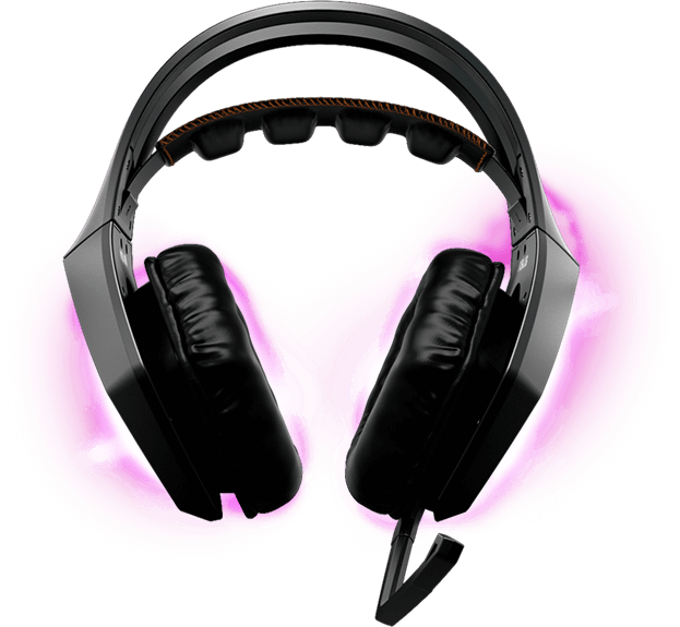 Gaming Headsetwith Microphone PNG image