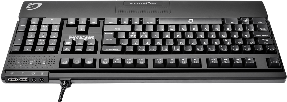 Gaming Keyboard Backlit Keys PNG image