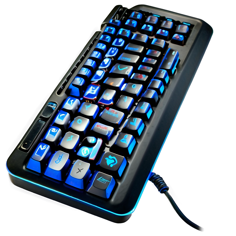 Gaming Keyboard With Braided Cable Png Jxr60 PNG image