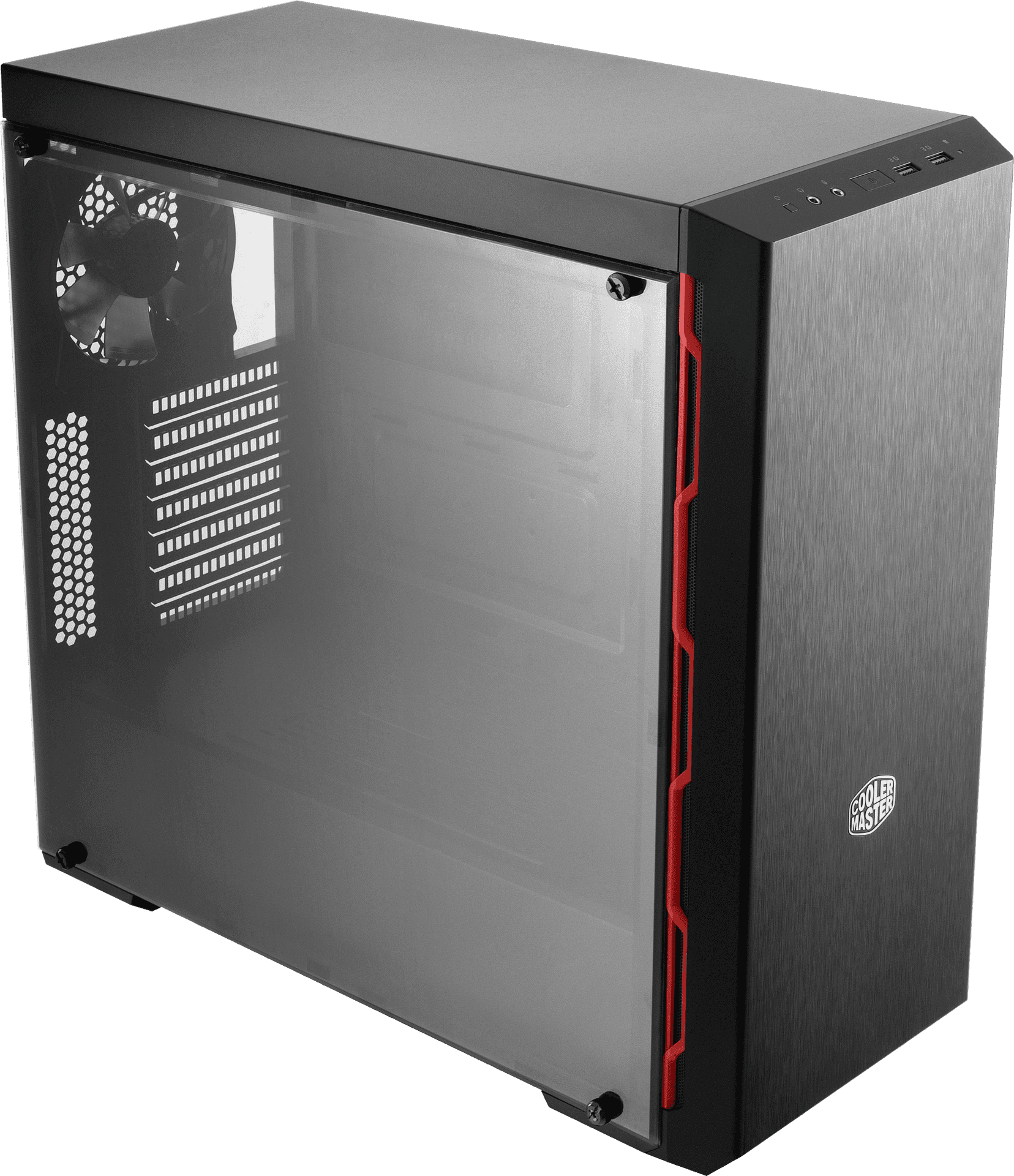 Gaming P C Casewith Transparent Side Panel PNG image