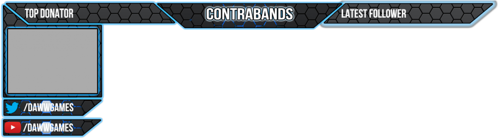 Gaming Stream Overlay Design PNG image
