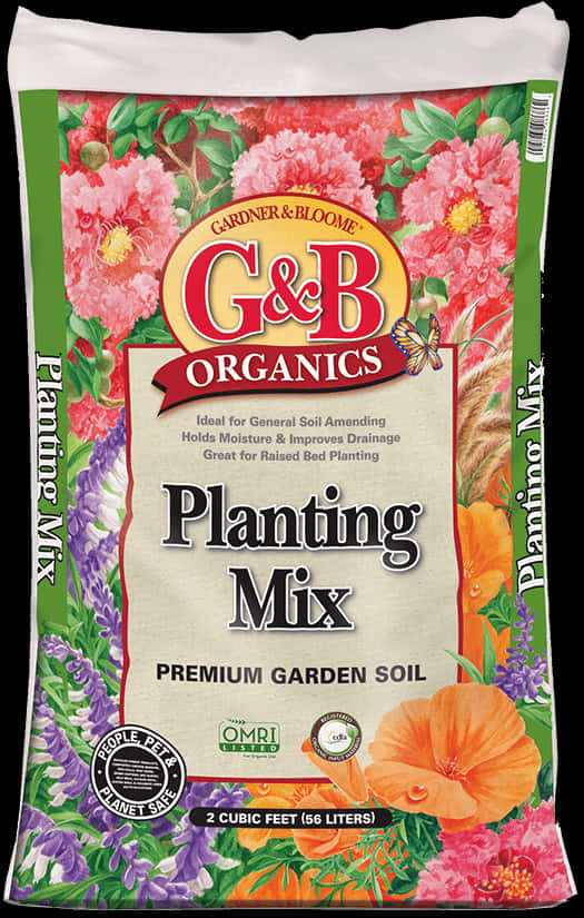 Gand B Organics Planting Mix Bag PNG image
