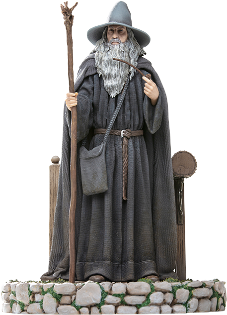 Gandalf Statue Fantasy Figure PNG image