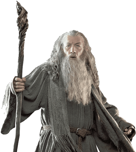 Gandalfthe Wizard Fantasy Figure PNG image