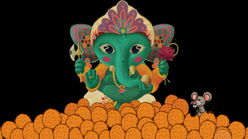 Ganesh_ Chaturthi_ Celebration_ Artwork PNG image