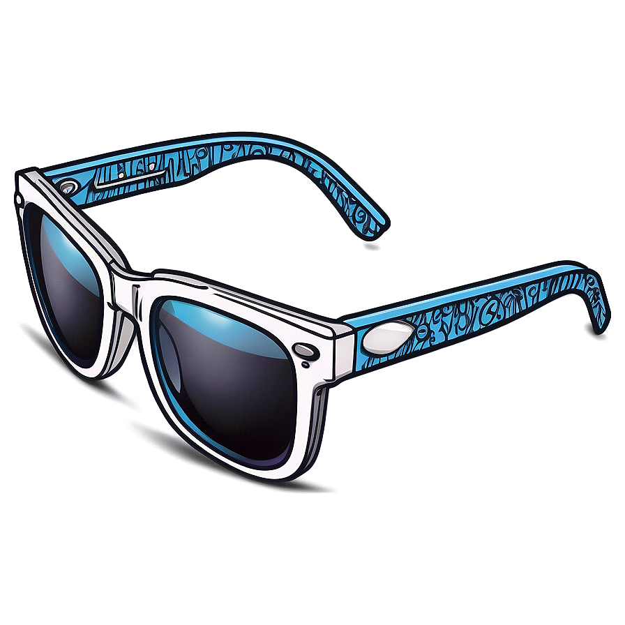 Gangster Glasses On Cartoon Character Png Elr13 PNG image