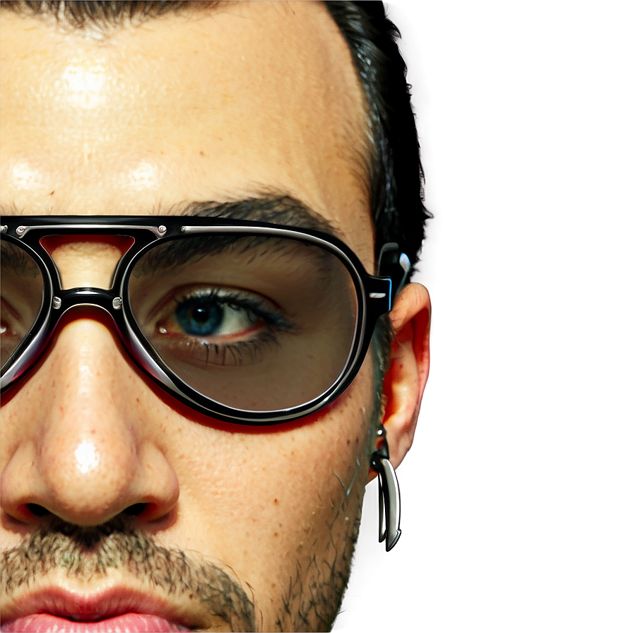 Gangster Glasses On Face Png Cbb PNG image