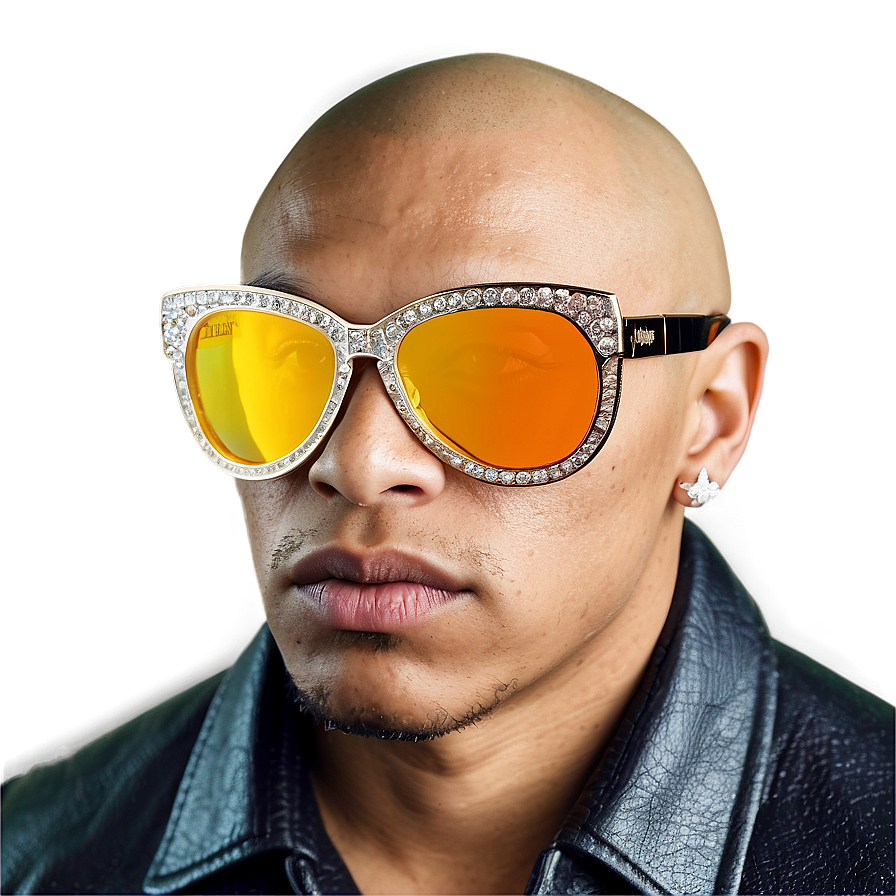 Gangster Glasses With Diamonds Png Pvd PNG image