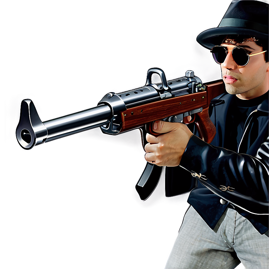 Gangster Tommy Gun Graphics Png 65 PNG image