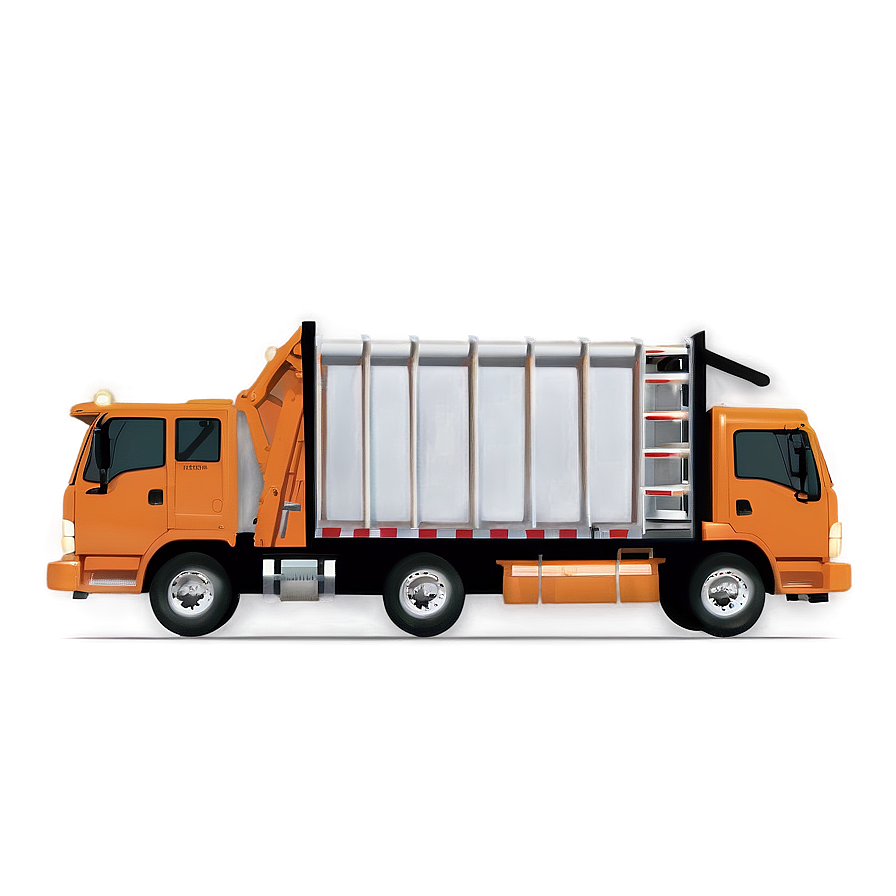 Garbage Truck At Night Png Bdq91 PNG image