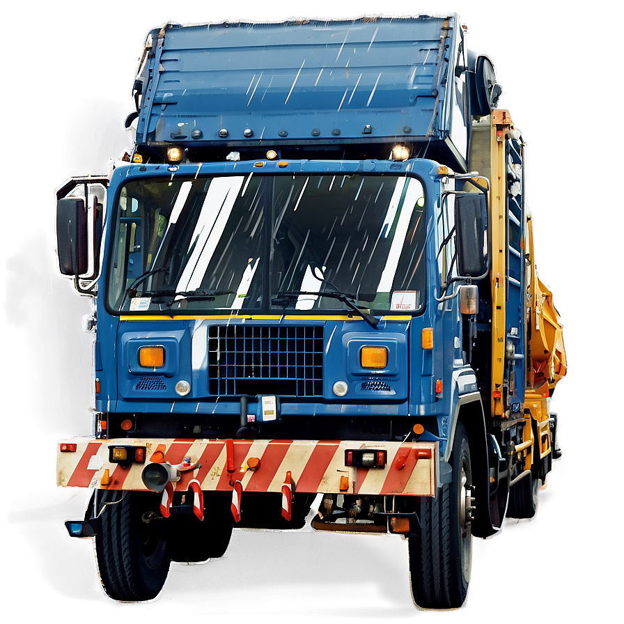 Garbage Truck In Rain Png Eln PNG image