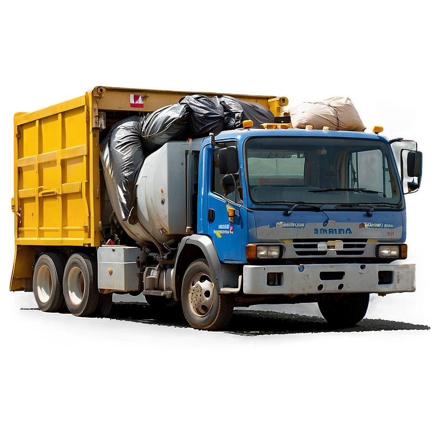 Garbage Truck Unloading Png Oix25 PNG image