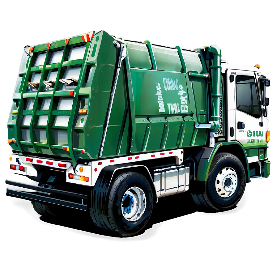 Garbage Truck Vector Art Png 06202024 PNG image