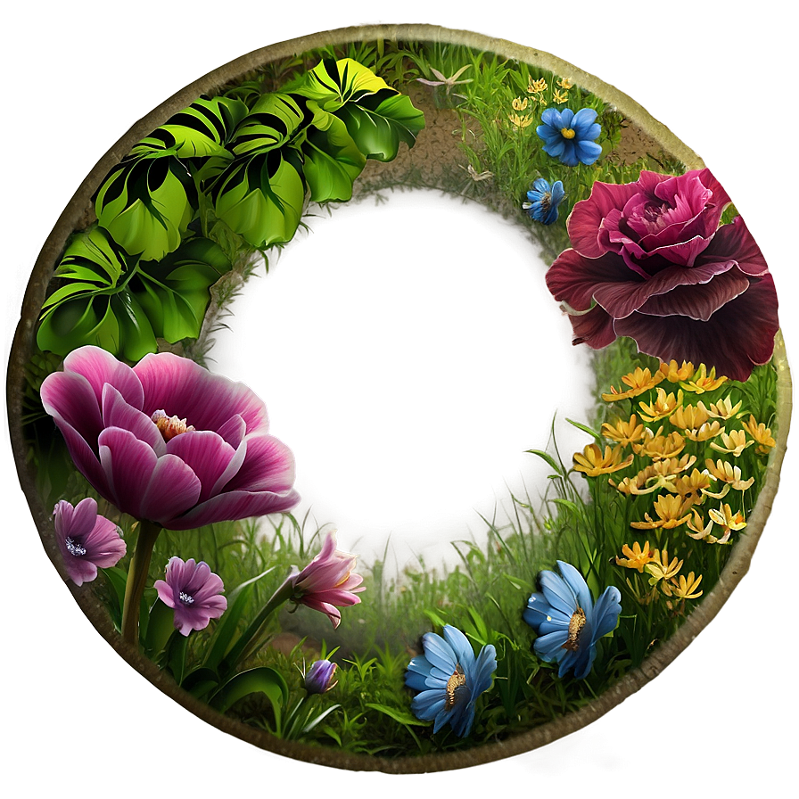 Garden Circle Png 06252024 PNG image