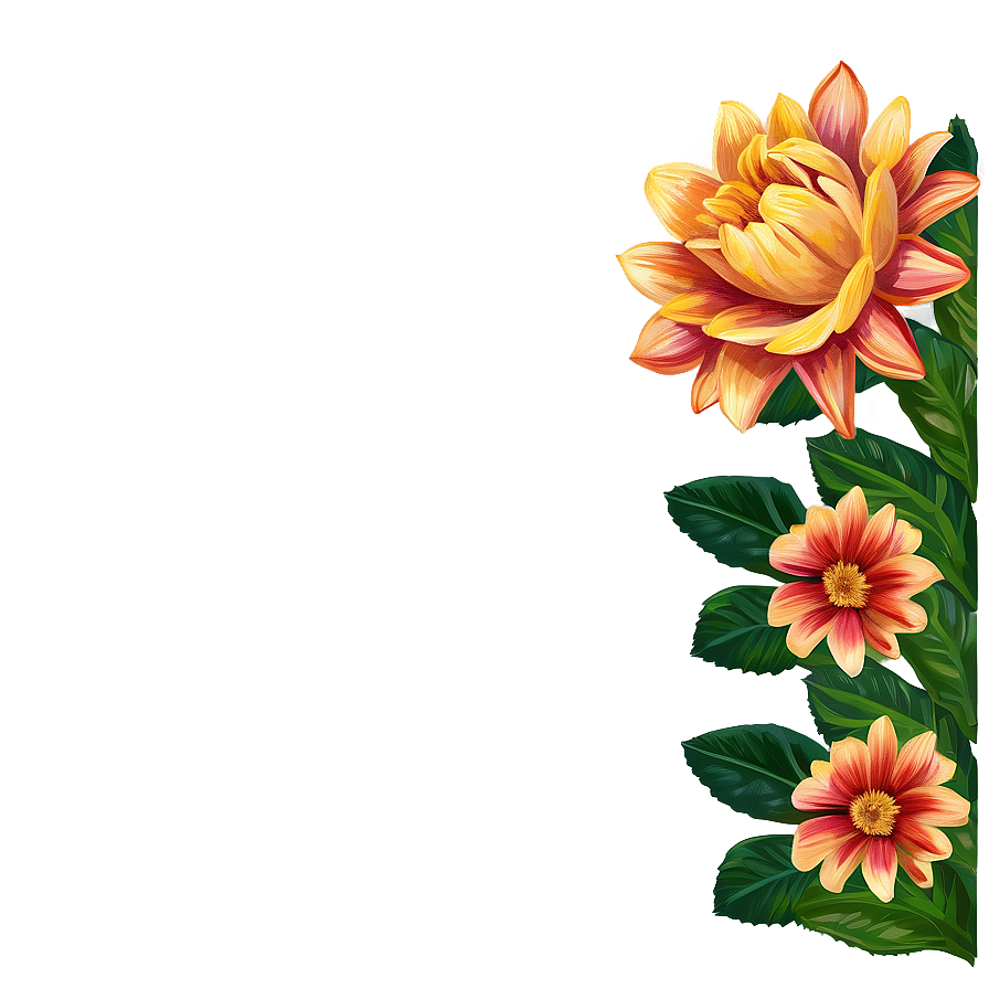 Garden Flower Border Png 05252024 PNG image