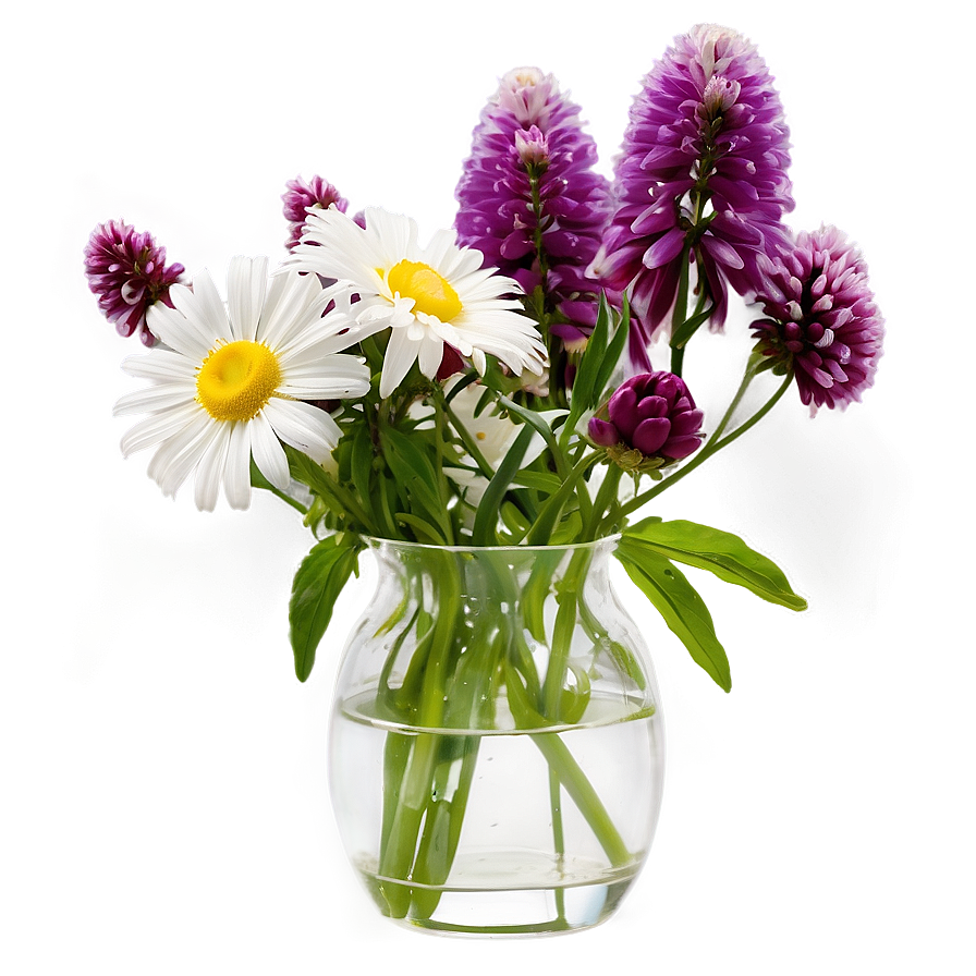 Garden Flowers In Vase Png 64 PNG image