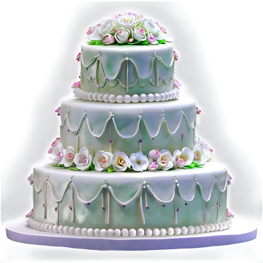 Garden Wedding Cake Png 06122024 PNG image