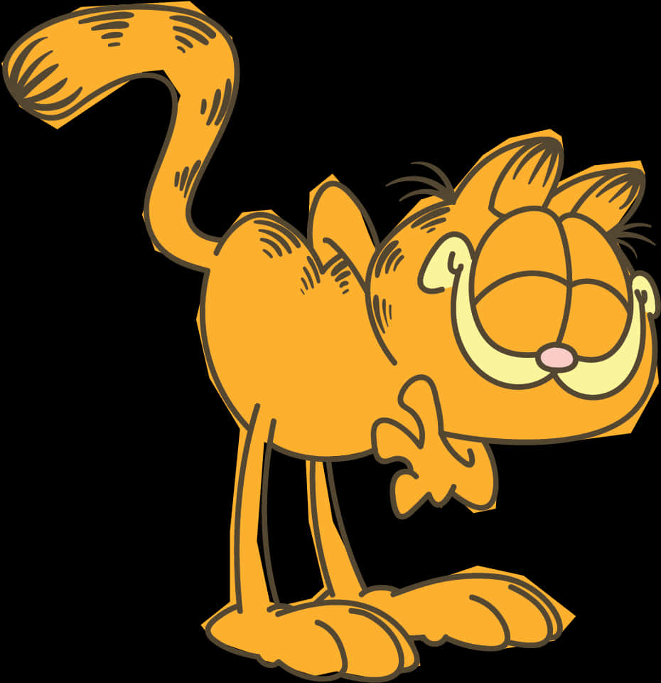 Garfield Cartoon Character Illustration PNG image