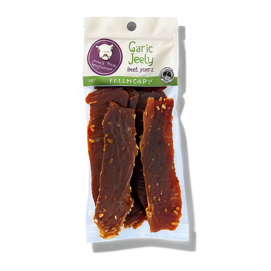 Garlic Beef Jerky Treat Png 06132024 PNG image