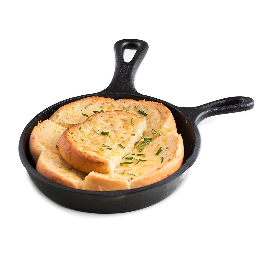 Garlic Bread Skillet Png 06272024 PNG image