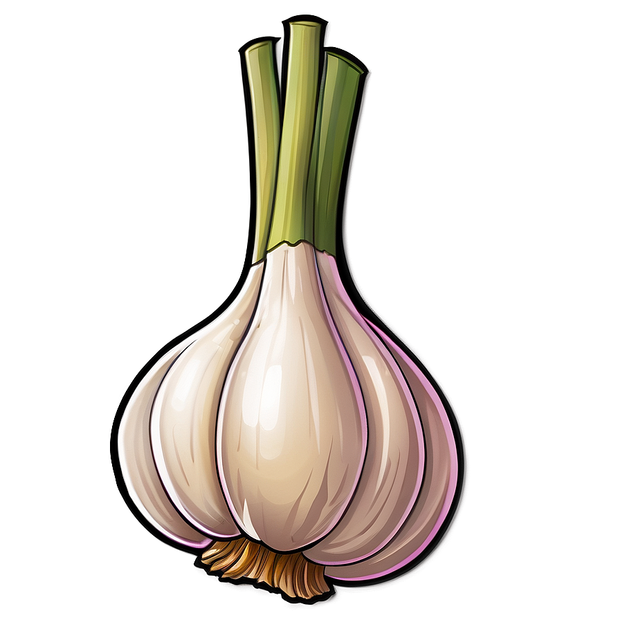 Garlic Cartoon Png Sph PNG image