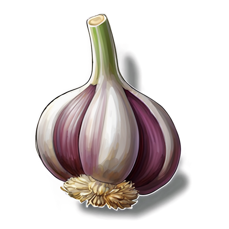 Garlic Drawing Png Pff13 PNG image