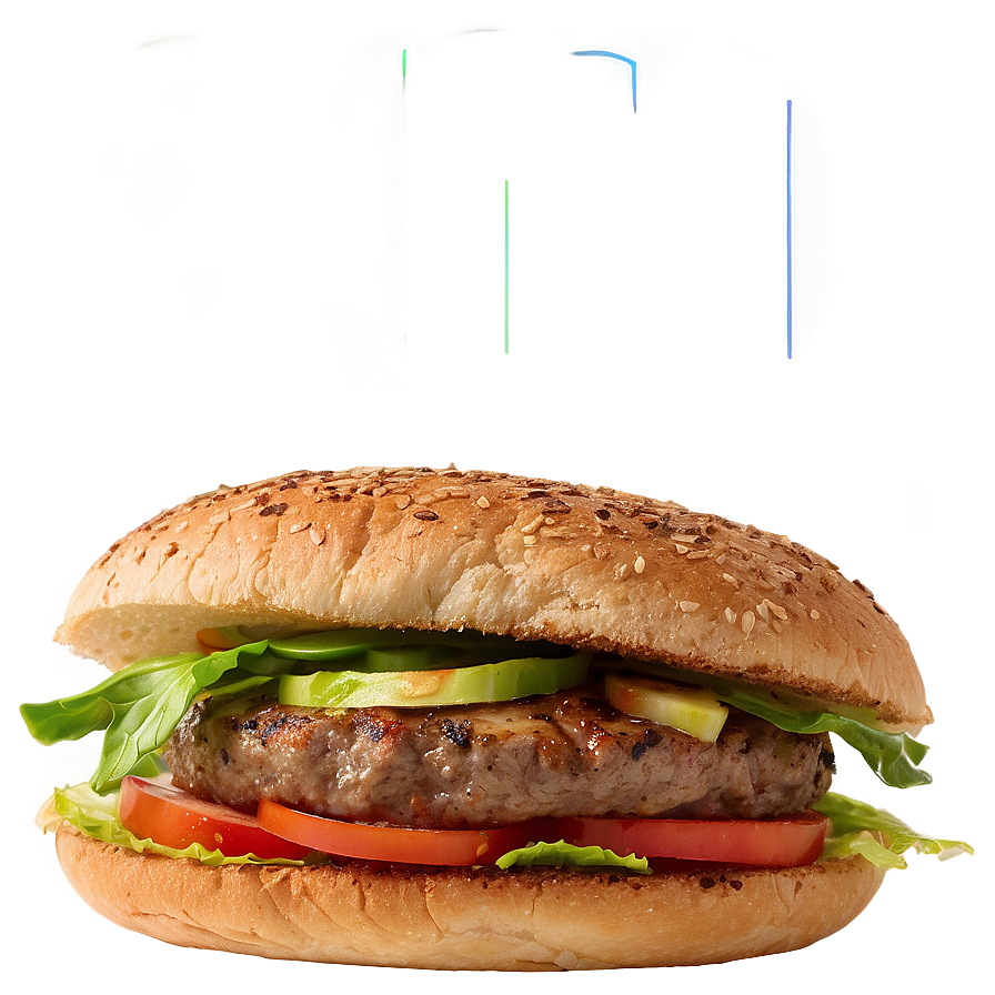 Garlic Herb Lamb Burger Png Ipq2 PNG image