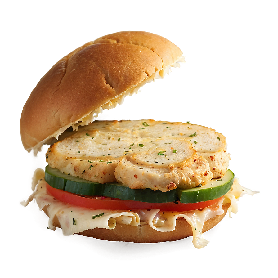 Garlic Parmesan Chicken Sandwich Png Spl26 PNG image