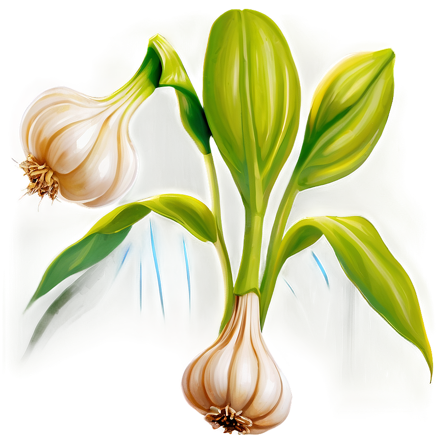 Garlic Plant Png 05242024 PNG image