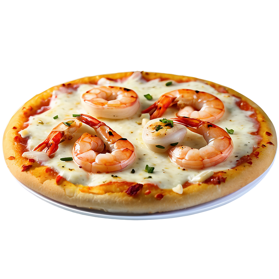 Garlic Shrimp Pizza Png Swp PNG image