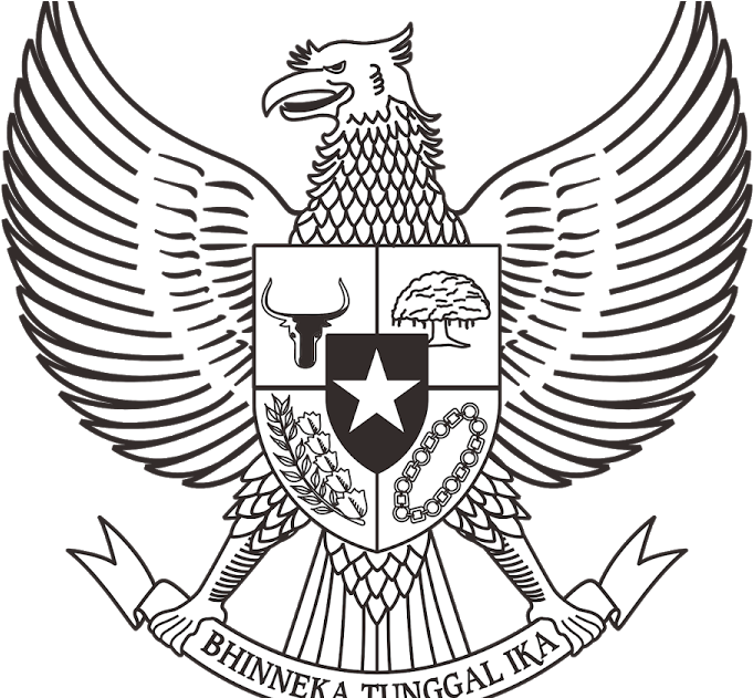 Garuda Pancasila Emblem Indonesia PNG image